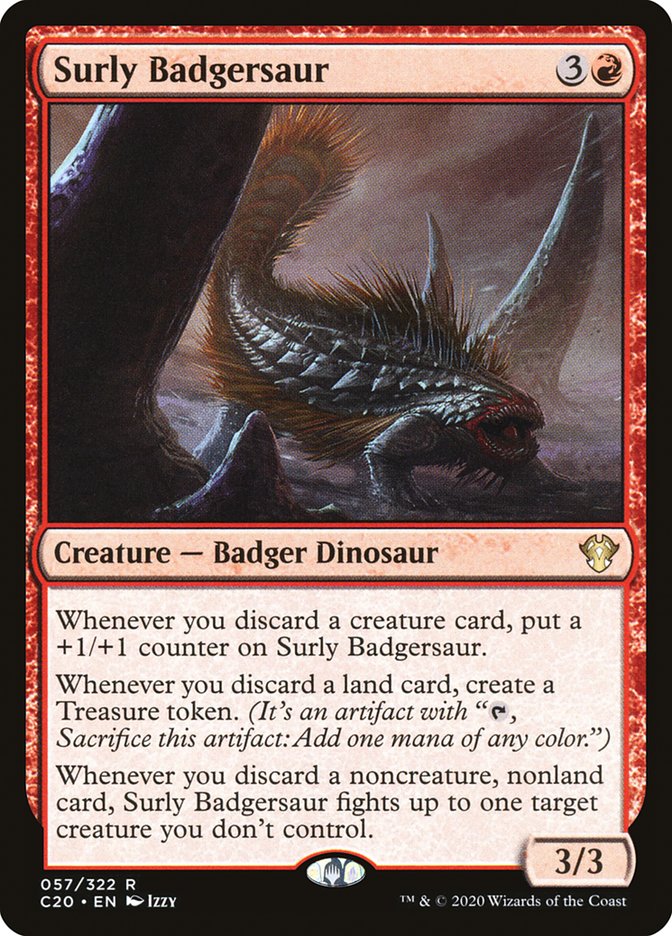 Surly Badgersaur [Commander 2020] | Silver Goblin