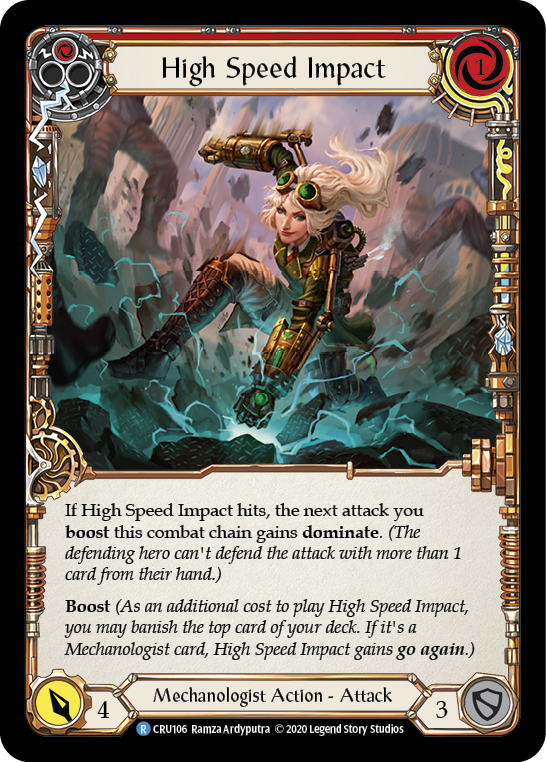 High Speed Impact (Red) [CRU106] (Crucible of War)  1st Edition Normal | Silver Goblin
