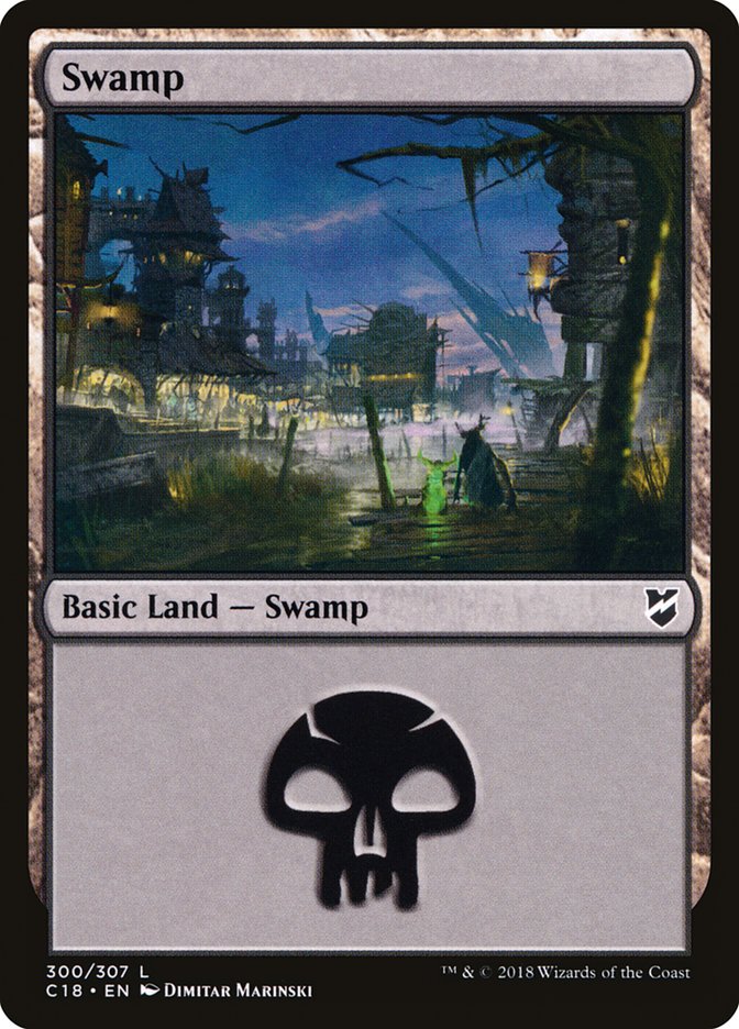 Swamp (300) [Commander 2018] | Silver Goblin