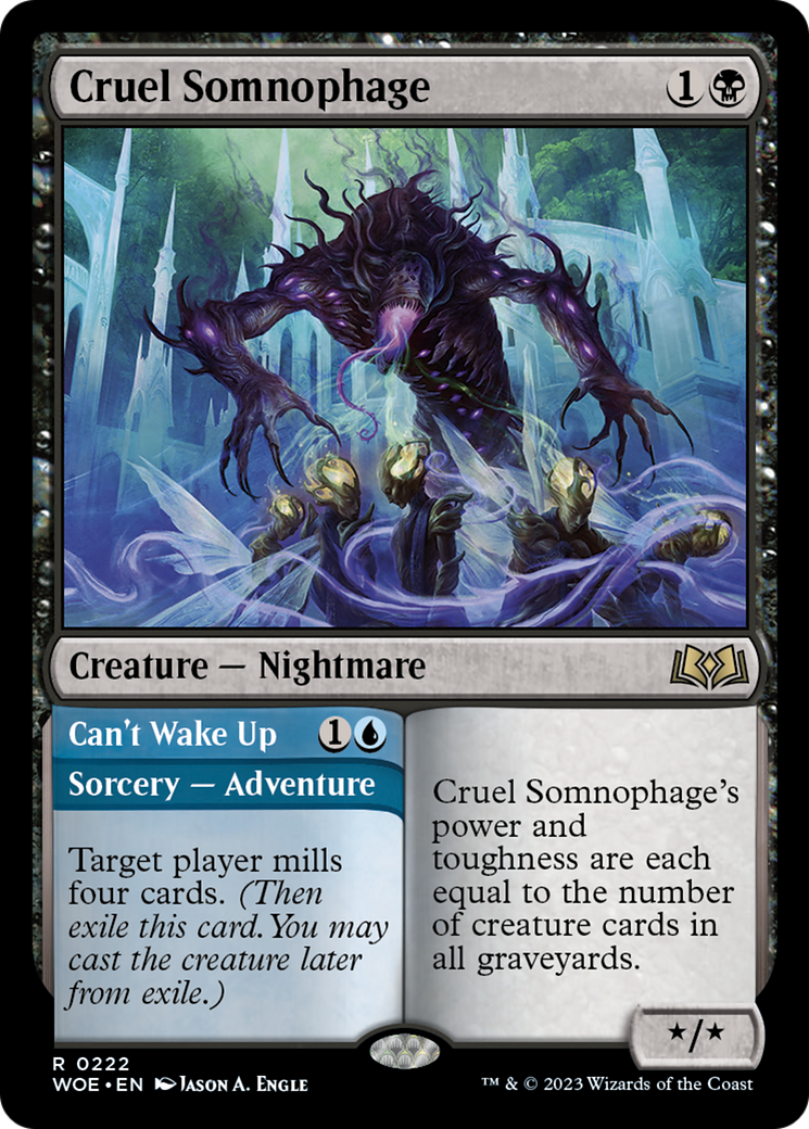 Cruel Somnophage // Can't Wake Up [Wilds of Eldraine] | Silver Goblin