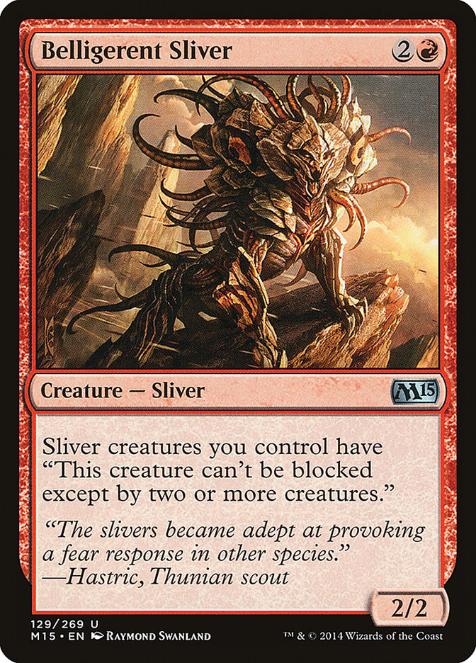 Belligerent Sliver [Magic 2015] | Silver Goblin