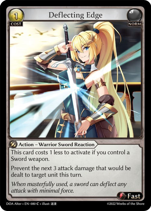 Deflecting Edge (080) [Dawn of Ashes: Alter Edition] | Silver Goblin