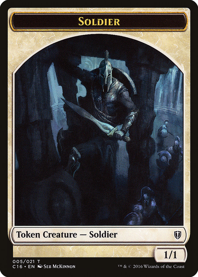 Soldier // Squid Double-Sided Token [Commander 2016 Tokens] | Silver Goblin
