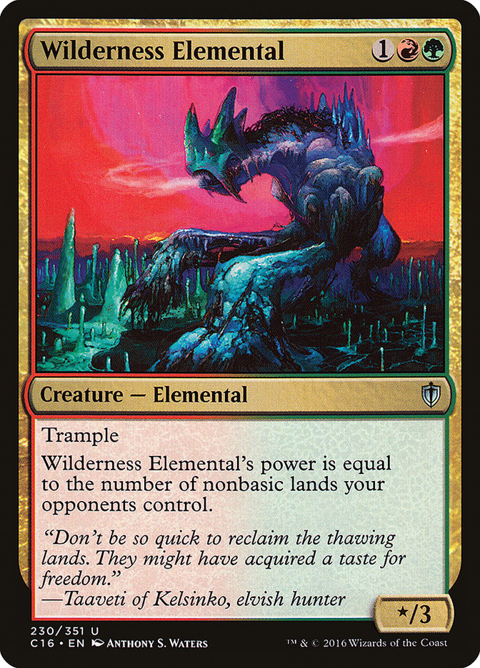 Wilderness Elemental [Commander 2016] | Silver Goblin