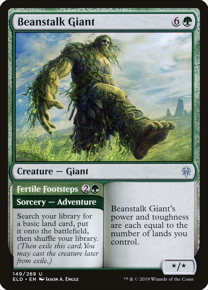 Beanstalk Giant // Fertile Footsteps [Throne of Eldraine] | Silver Goblin