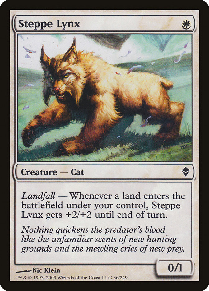 Steppe Lynx [Zendikar] | Silver Goblin