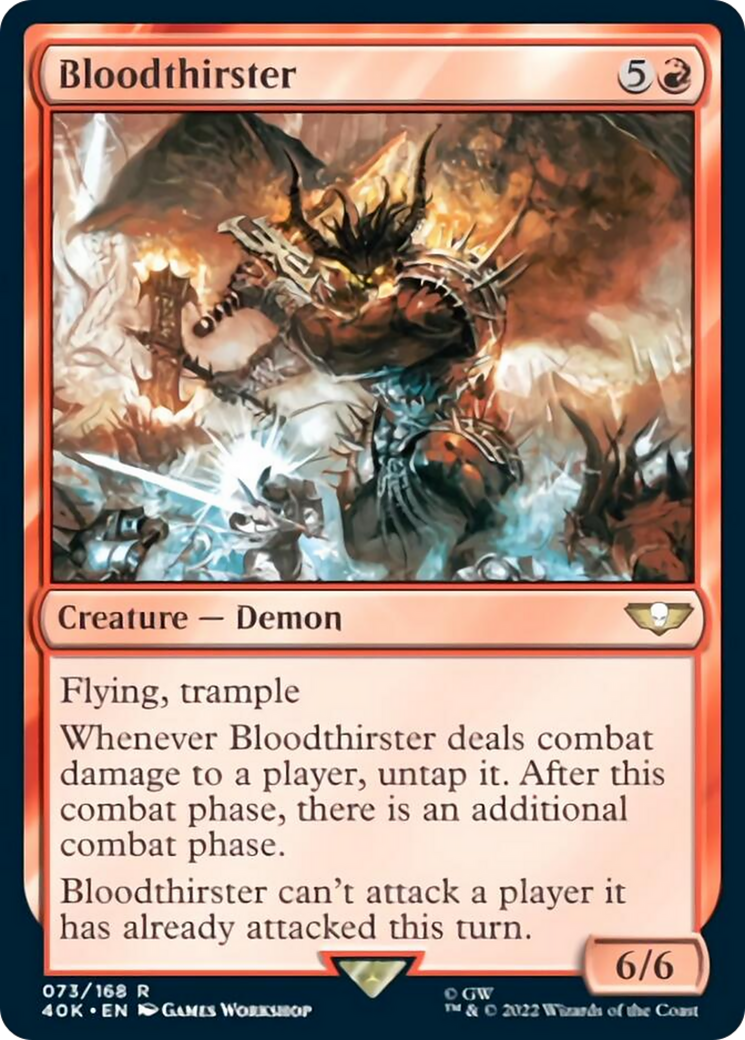 Bloodthirster (Surge Foil) [Warhammer 40,000] | Silver Goblin