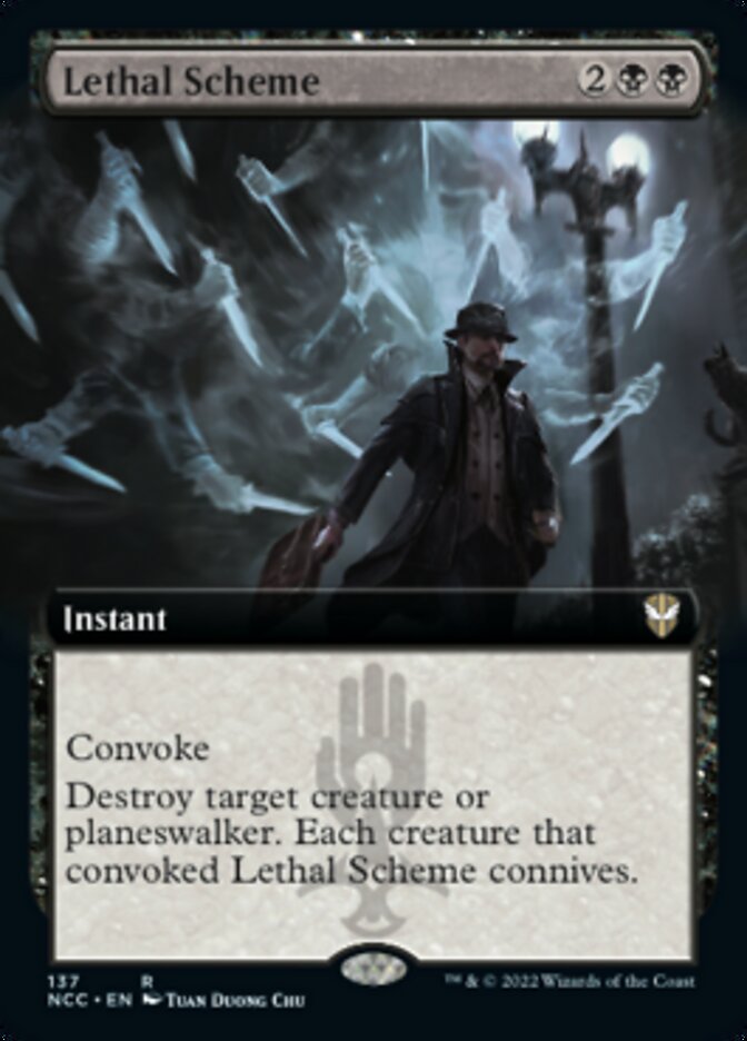 Lethal Scheme (Extended Art) [Streets of New Capenna Commander] | Silver Goblin