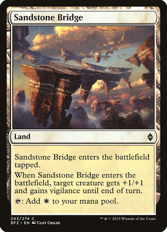 Sandstone Bridge [Battle for Zendikar] | Silver Goblin