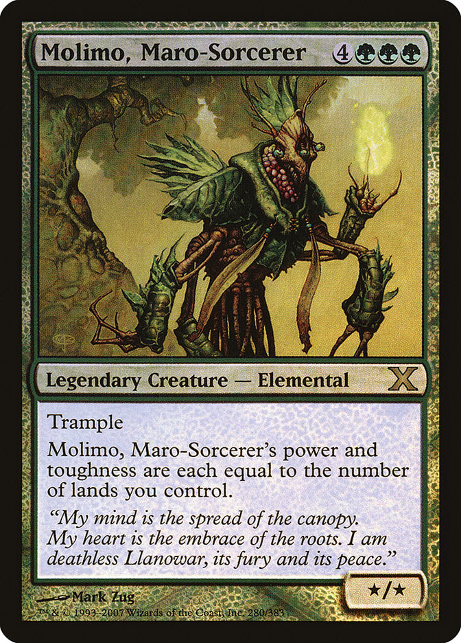 Molimo, Maro-Sorcerer (Premium Foil) [Tenth Edition] | Silver Goblin