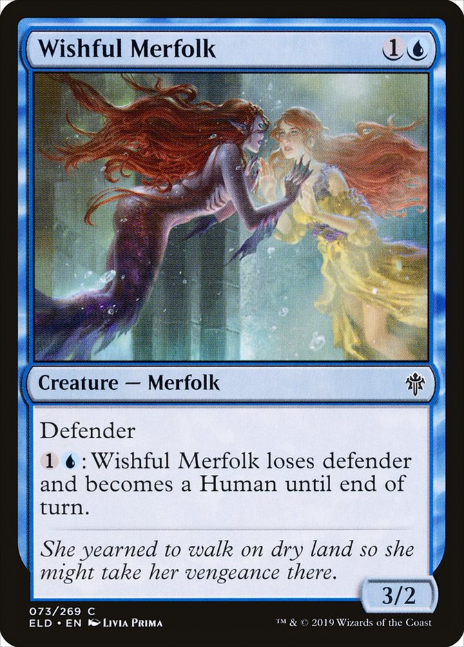 Wishful Merfolk [Throne of Eldraine] | Silver Goblin