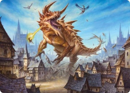 Tarrasque Art Card [Dungeons & Dragons: Adventures in the Forgotten Realms Art Series] | Silver Goblin
