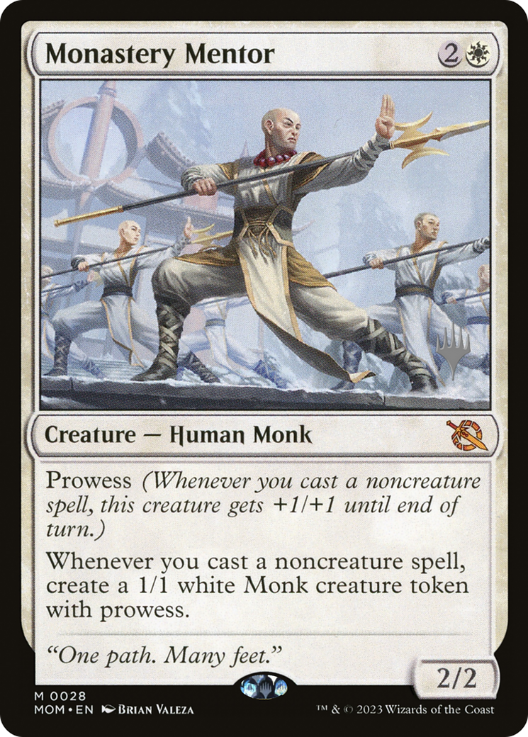 Monastery Mentor (Promo Pack) [March of the Machine Promos] | Silver Goblin