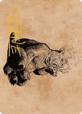 Wilson, Refined Grizzly Art Card (Gold-Stamped Signature) [Commander Legends: Battle for Baldur's Gate Art Series] | Silver Goblin