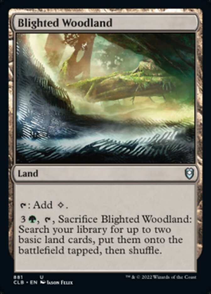 Blighted Woodland [Commander Legends: Battle for Baldur's Gate] | Silver Goblin