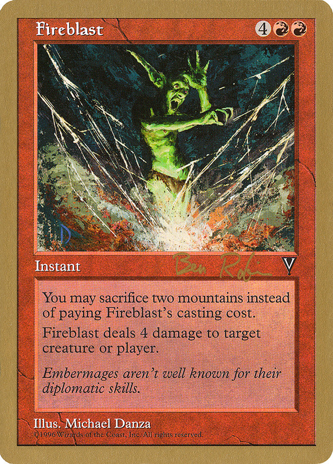 Fireblast (Ben Rubin) [World Championship Decks 1998] | Silver Goblin
