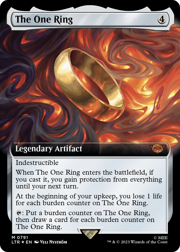 The One Ring (Extended Art) (Surge Foil) [The Lord of the Rings: Tales of Middle-Earth] | Silver Goblin