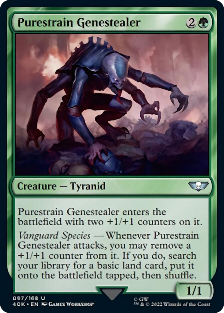 Purestrain Genestealer (Surge Foil) [Warhammer 40,000] | Silver Goblin
