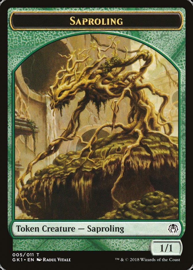 Saproling // Insect Double-Sided Token [Guilds of Ravnica Guild Kit Tokens] | Silver Goblin