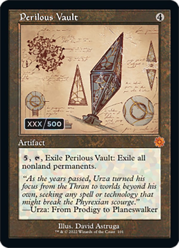Perilous Vault (Retro Schematic) (Serialized) [The Brothers' War Retro Artifacts] | Silver Goblin