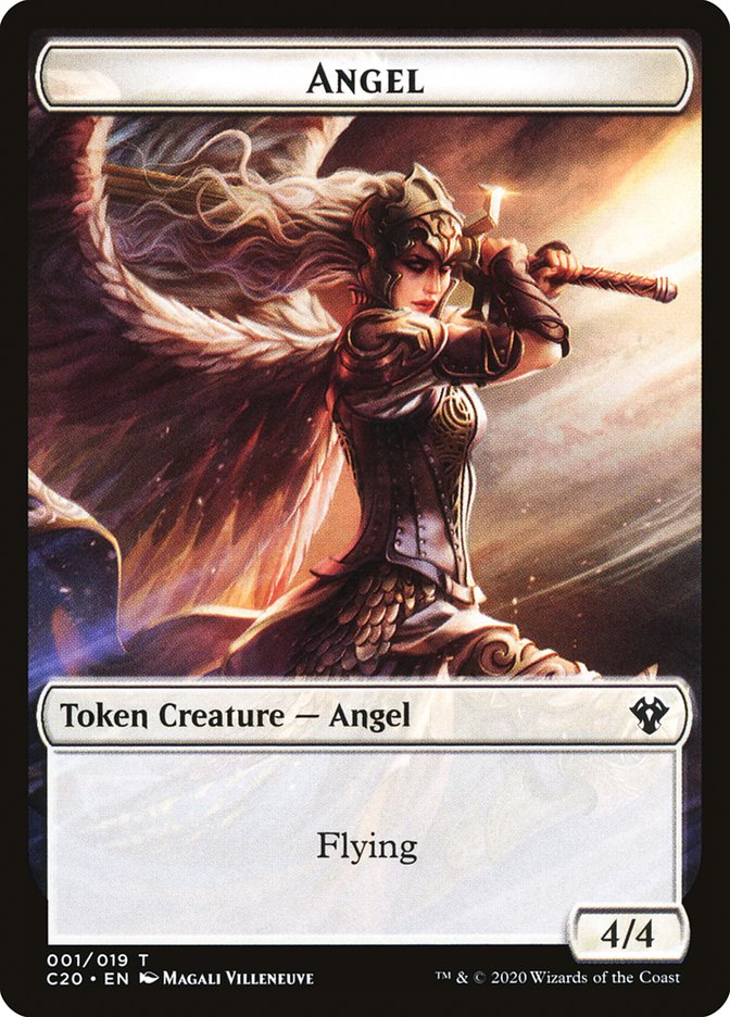 Angel Token [Commander 2020 Tokens] | Silver Goblin