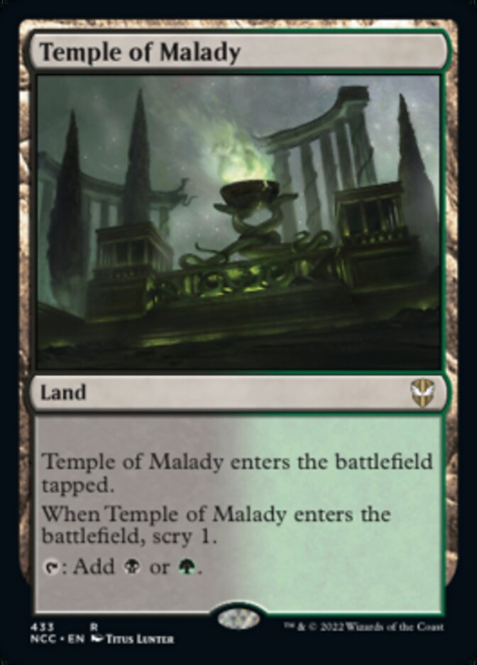 Temple of Malady [Streets of New Capenna Commander] | Silver Goblin