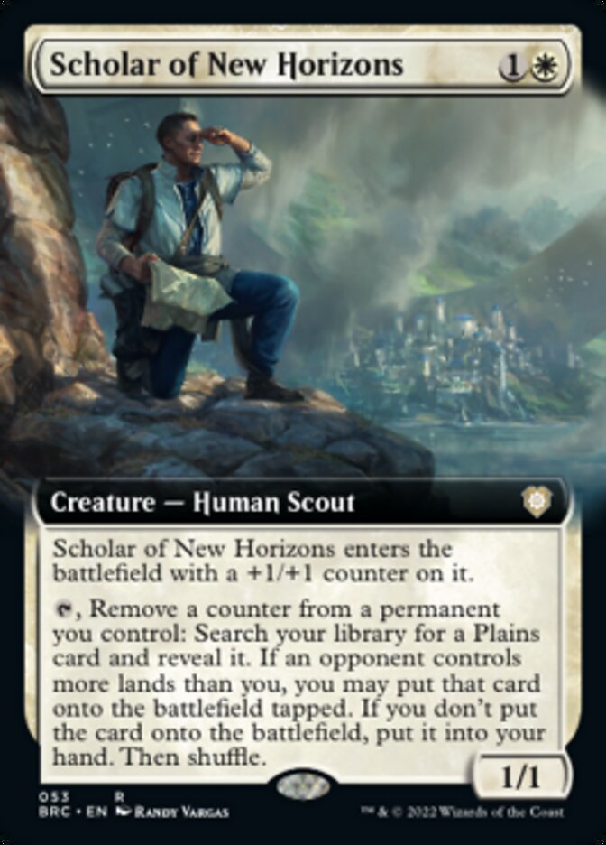 Scholar of New Horizons (Extended Art) [The Brothers' War Commander] | Silver Goblin