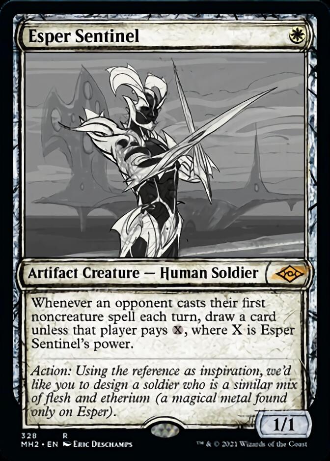 Esper Sentinel (Sketch) [Modern Horizons 2] | Silver Goblin