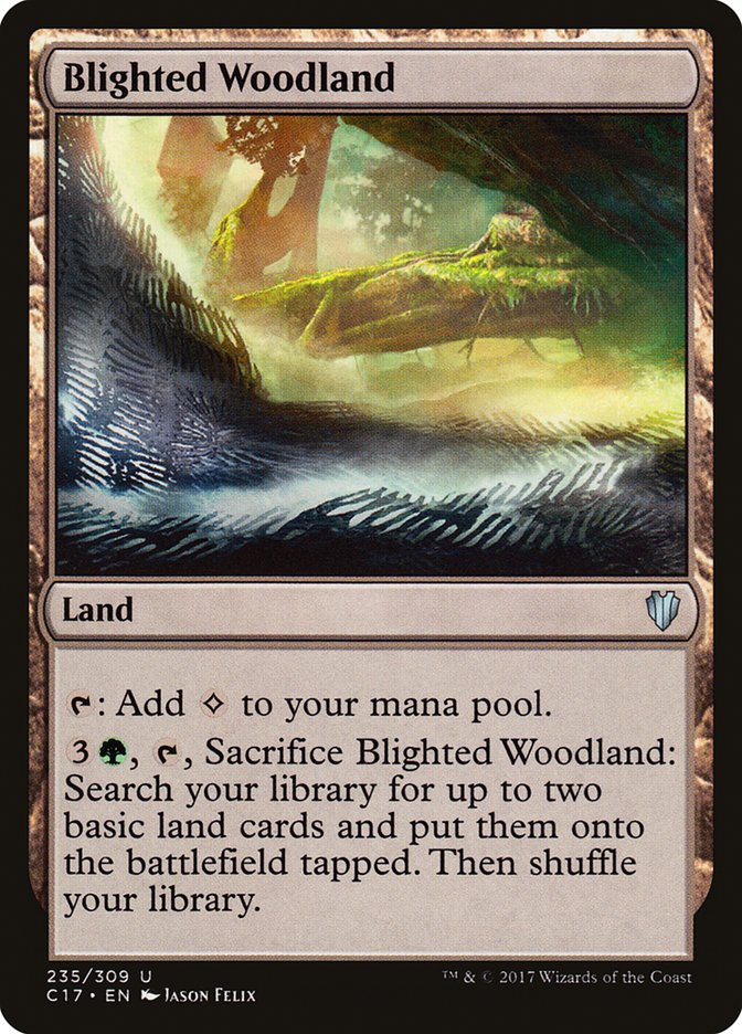 Blighted Woodland [Commander 2017] | Silver Goblin