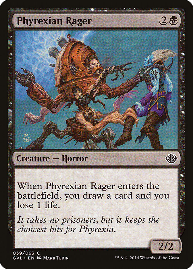 Phyrexian Rager (Garruk vs. Liliana) [Duel Decks Anthology] | Silver Goblin