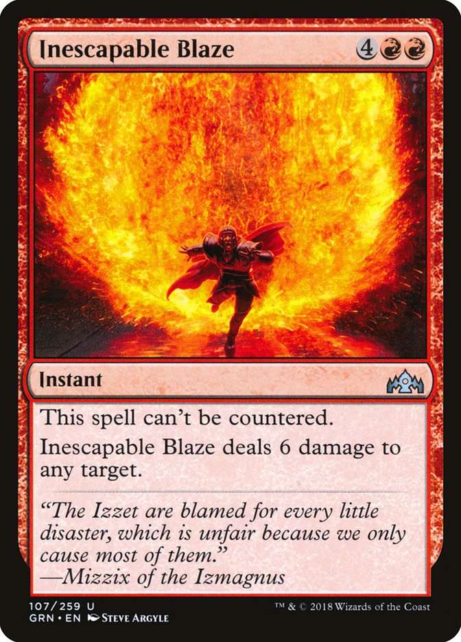 Inescapable Blaze [Guilds of Ravnica] | Silver Goblin