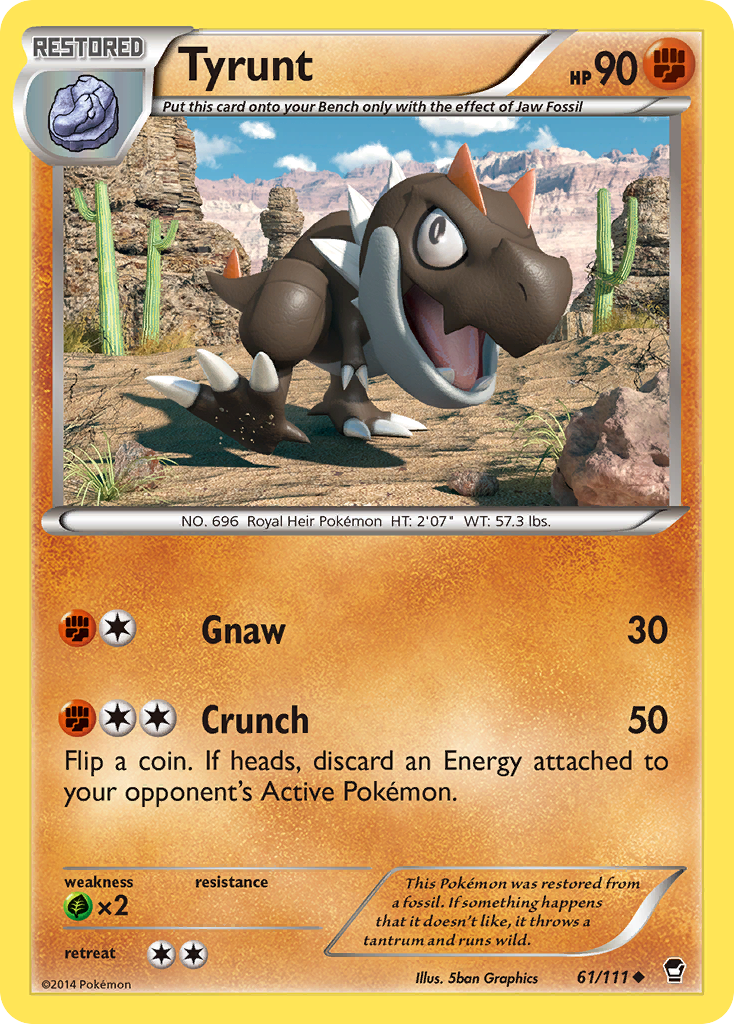 Tyrunt (61/111) [XY: Furious Fists] | Silver Goblin