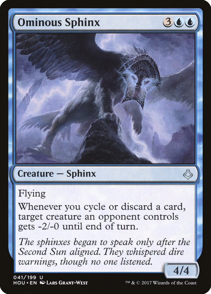 Ominous Sphinx [Hour of Devastation] | Silver Goblin