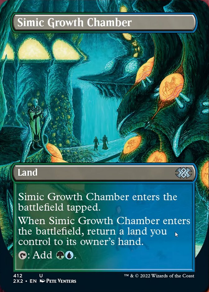 Simic Growth Chamber (Borderless Alternate Art) [Double Masters 2022] | Silver Goblin