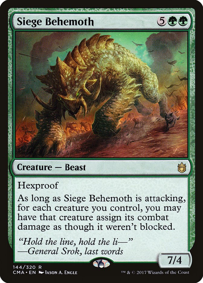 Siege Behemoth [Commander Anthology] | Silver Goblin
