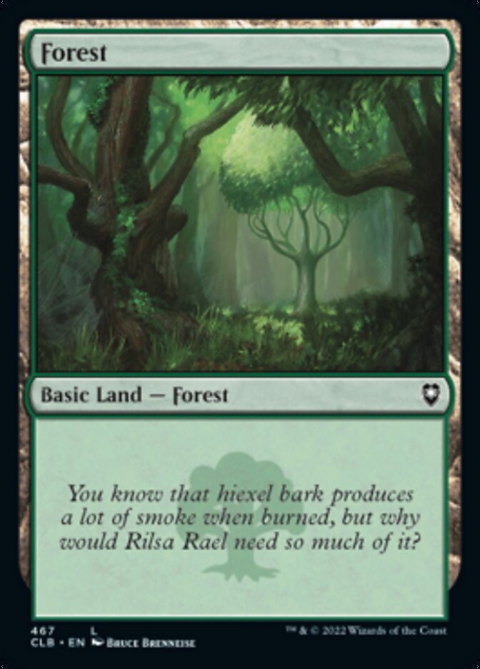Forest (467) [Commander Legends: Battle for Baldur's Gate] | Silver Goblin