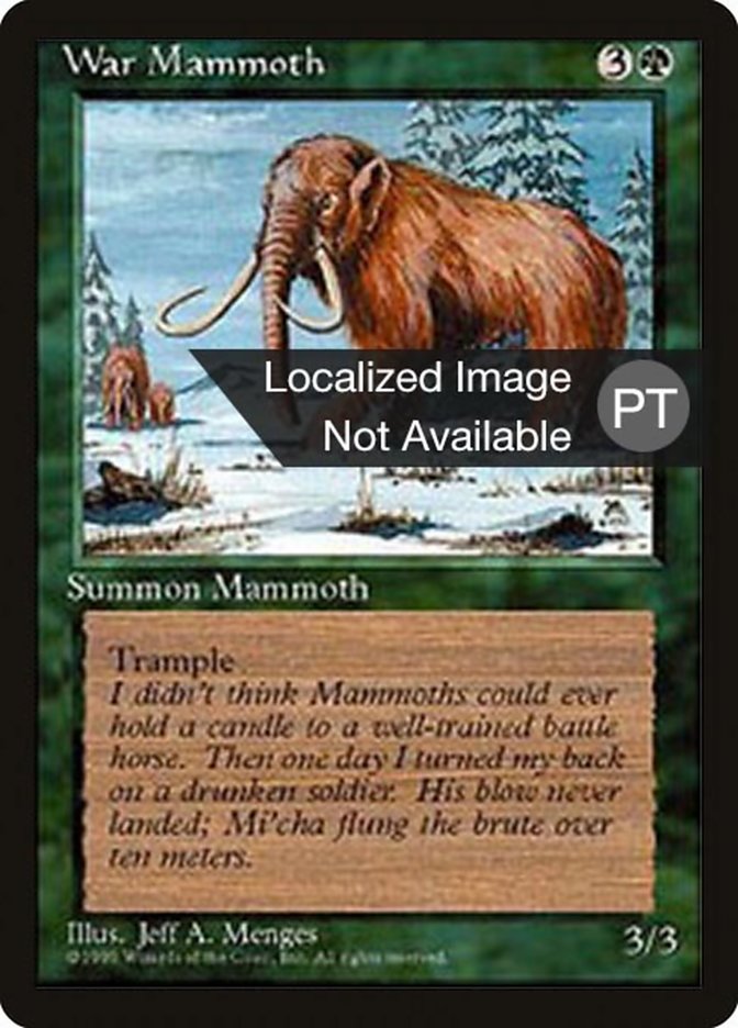 War Mammoth [Fourth Edition (Foreign Black Border)] | Silver Goblin
