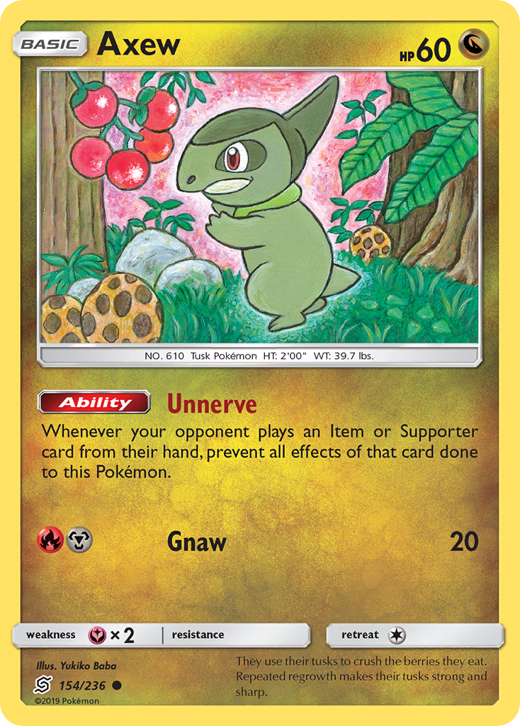 Axew (154/236) [Sun & Moon: Unified Minds] | Silver Goblin