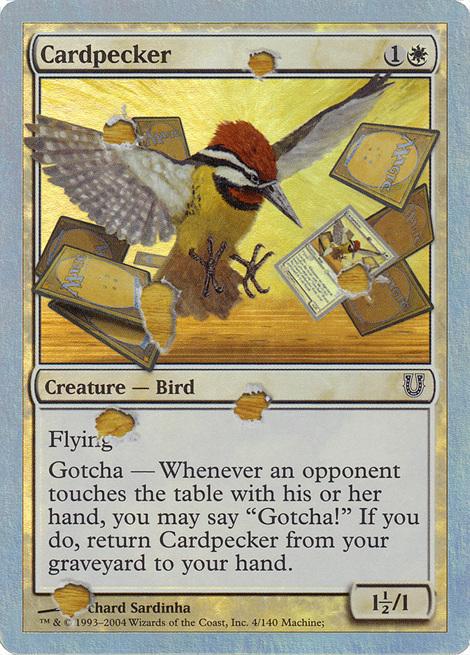 Cardpecker (Alternate Foil) [Unhinged] | Silver Goblin