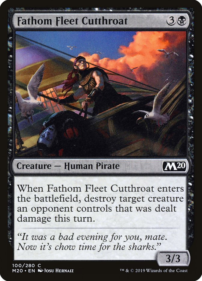 Fathom Fleet Cutthroat [Core Set 2020] | Silver Goblin