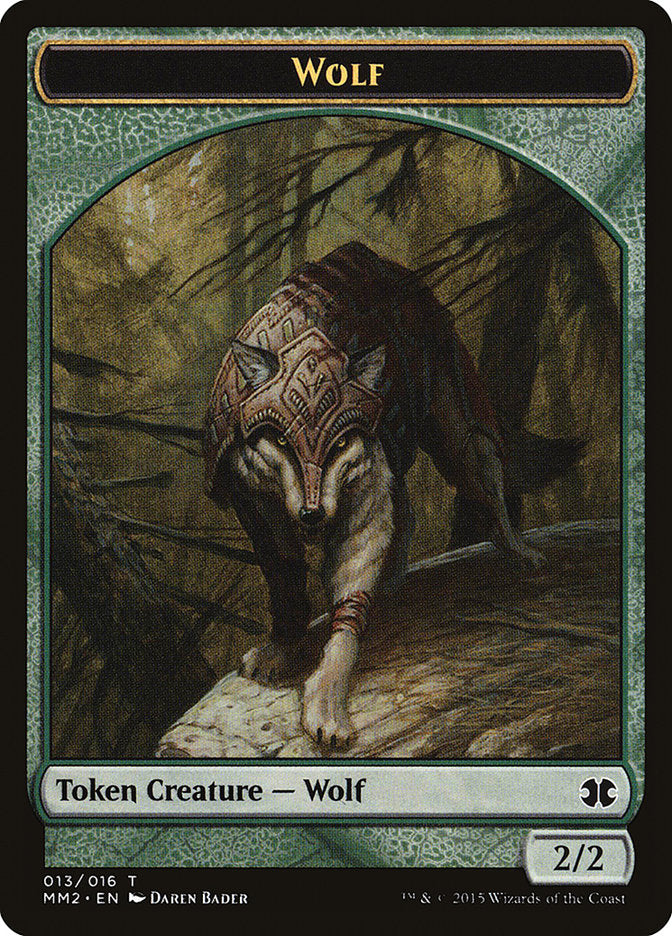Wolf Token [Modern Masters 2015 Tokens] | Silver Goblin