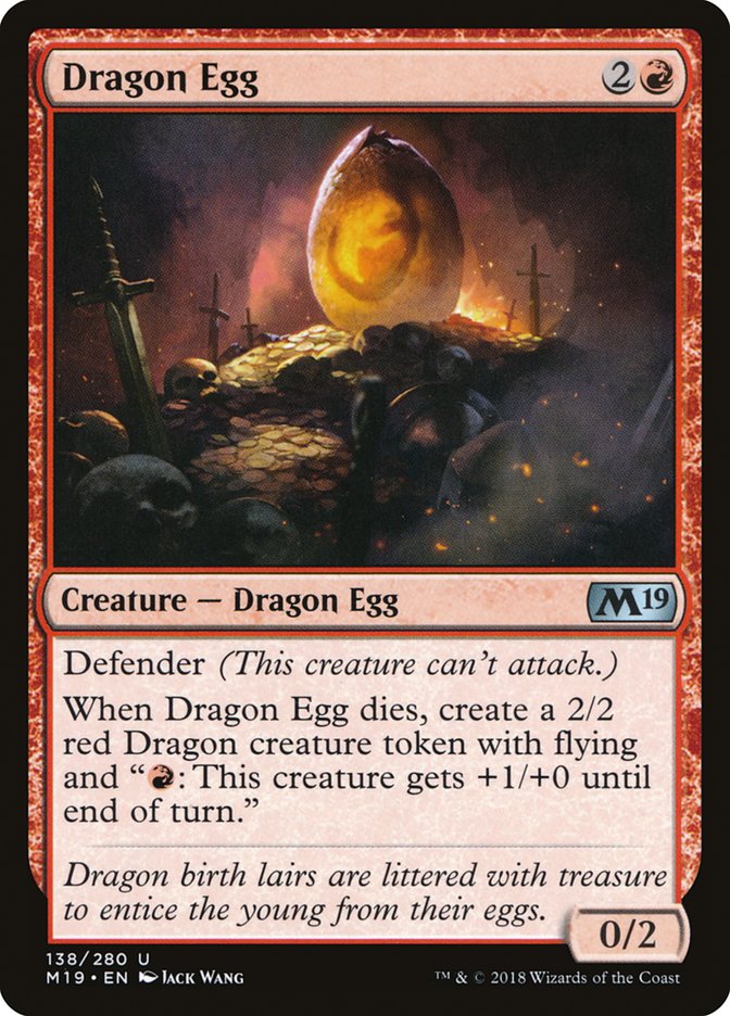 Dragon Egg [Core Set 2019] | Silver Goblin