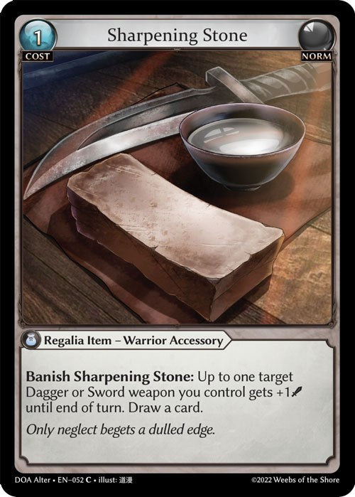 Sharpening Stone (052) [Dawn of Ashes: Alter Edition] | Silver Goblin