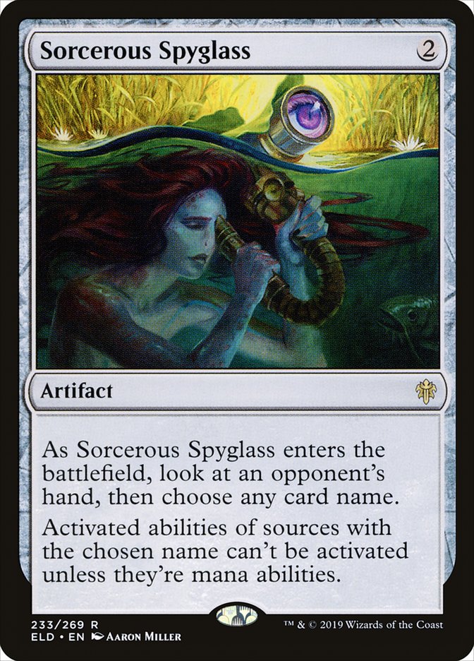 Sorcerous Spyglass [Throne of Eldraine] | Silver Goblin