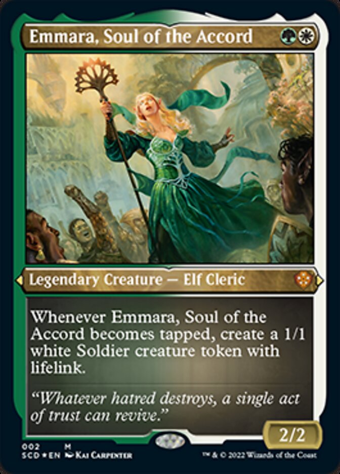 Emmara, Soul of the Accord (Foil Etched) [Starter Commander Decks] | Silver Goblin