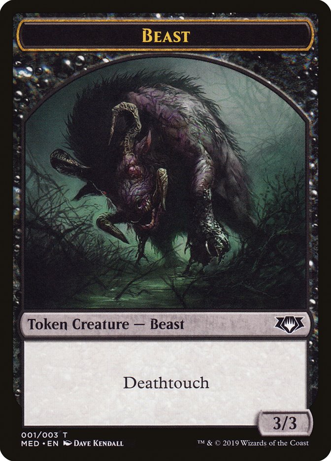 Beast Token [Mythic Edition Tokens] | Silver Goblin