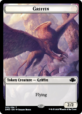 Griffin Token [Dominaria Remastered Tokens] | Silver Goblin