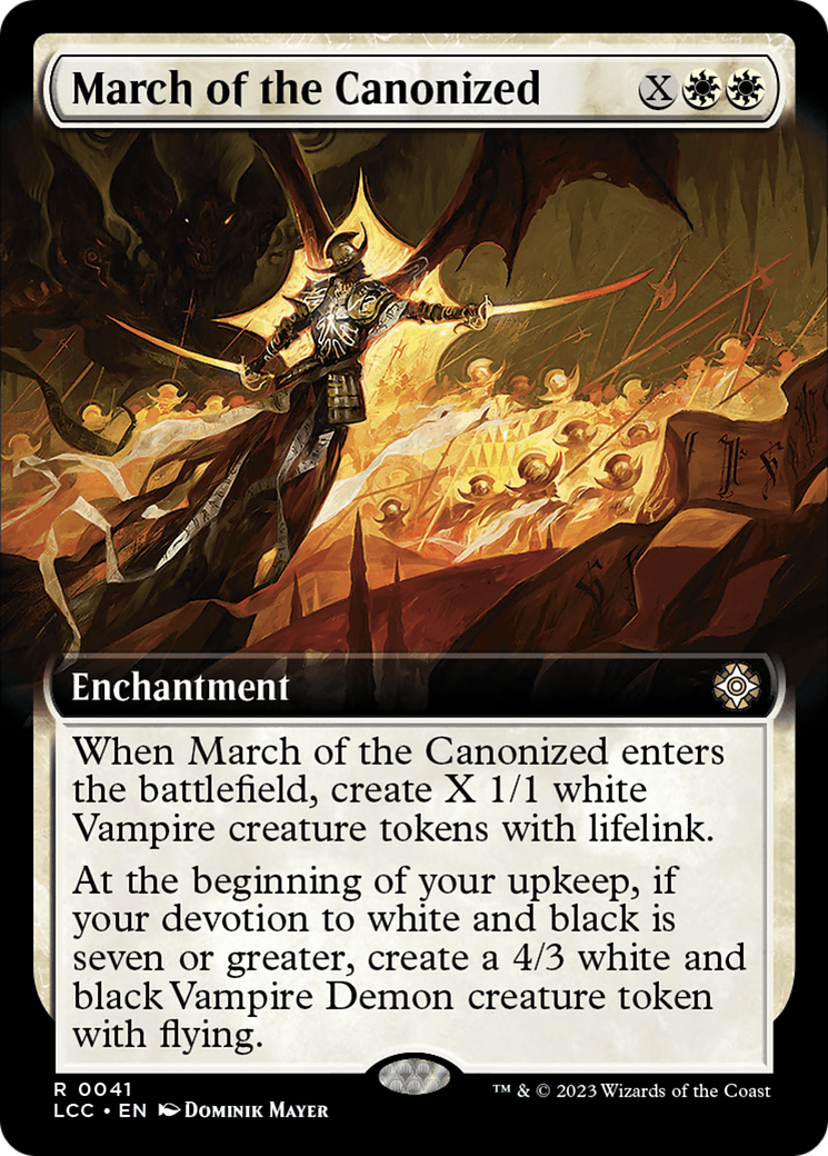 March of the Canonized (Extended Art) [The Lost Caverns of Ixalan Commander] | Silver Goblin