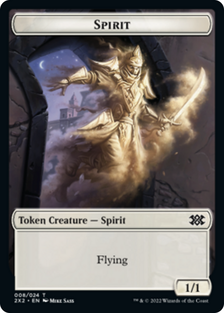 Elemental // Spirit (008) Double-Sided Token [Double Masters 2022 Tokens] | Silver Goblin