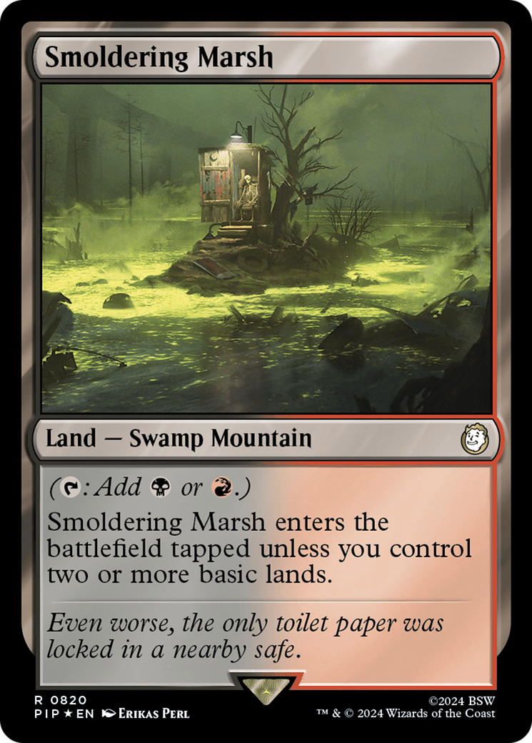 Smoldering Marsh (Surge Foil) [Fallout] | Silver Goblin